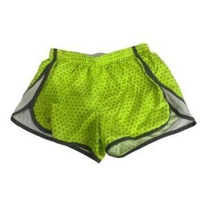 Under Armour XS HeatGear Neon Green Polka Dot Athletic Shorts For Youth Boys